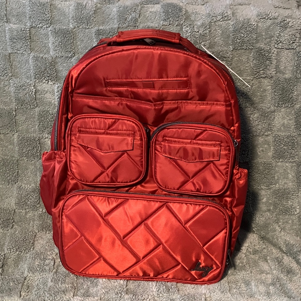 Lug Puddle Jumpyer Quilted Backpack, Orange